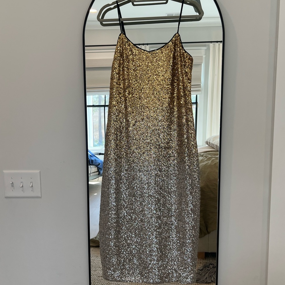 NWT J.Crew Midi Ombré Sequin Dress